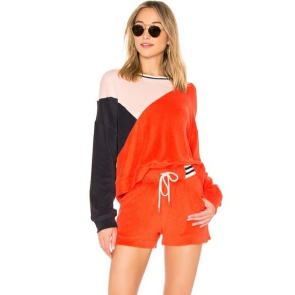 Splendid x Margherita Colorblock Terry Pullover - Picture 3 of 8